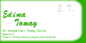 edina tomay business card